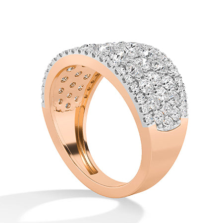 Round LG Diamond Ring in Yellow Gold - Binson Diamonds Antwerp