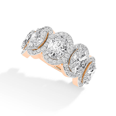 Oval LG Diamond Ring in White Gold - Binson Diamonds Antwerp