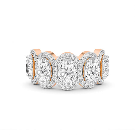 Oval LG Diamond Ring in White Gold - Binson Diamonds Antwerp