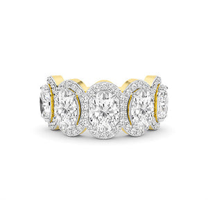 Oval LG Diamond Ring in White Gold - Binson Diamonds Antwerp