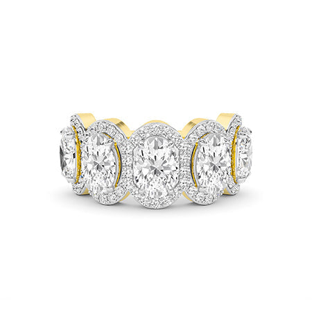 Oval LG Diamond Ring in White Gold - Binson Diamonds Antwerp