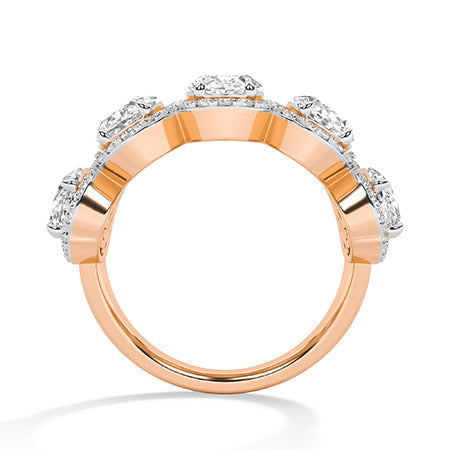 Oval LG Diamond Ring in Yellow Gold - Binson Diamonds Antwerp