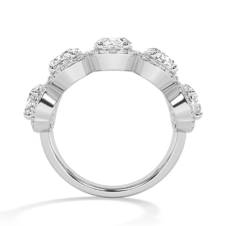 Oval LG Diamond Ring in White Gold - Binson Diamonds Antwerp