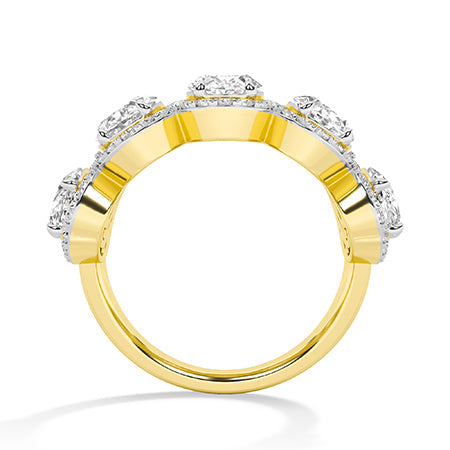 Oval LG Diamond Ring in White Gold - Binson Diamonds Antwerp