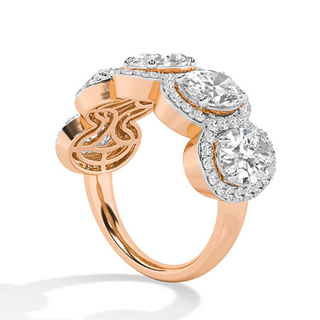 Oval LG Diamond Ring in White Gold - Binson Diamonds Antwerp