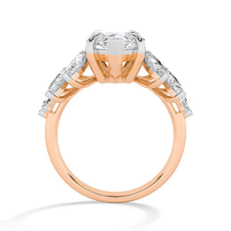 Marquise LG Diamond Ring in Yellow Gold - Binson Diamonds Antwerp
