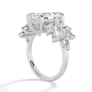 Marquise Lab-Grown Diamond Ring in 18K white gold, side view