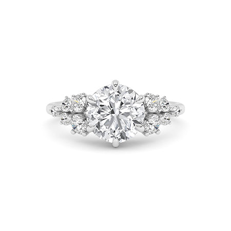 Round LG Diamond Ring in Rose Gold - Binson Diamonds Antwerp