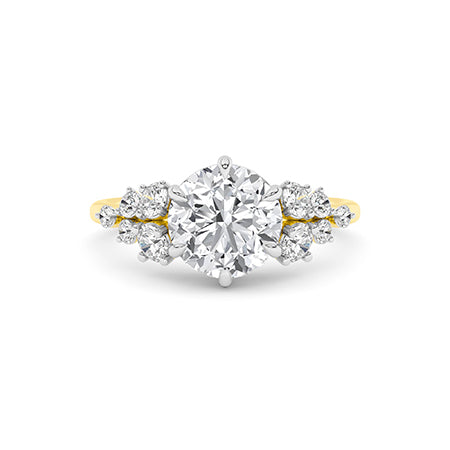Round LG Diamond Ring in Rose Gold - Binson Diamonds Antwerp