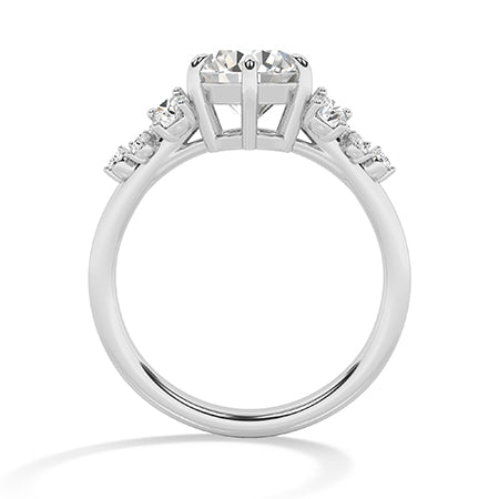 Round LG Diamond Ring in Yellow Gold - Binson Diamonds Antwerp