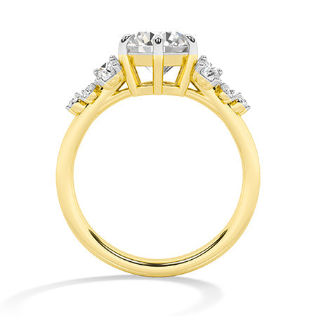 Round LG Diamond Ring in Rose Gold - Binson Diamonds Antwerp