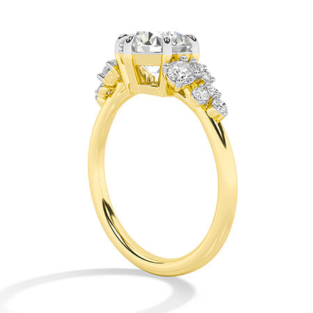 Round LG Diamond Ring in Rose Gold - Binson Diamonds Antwerp