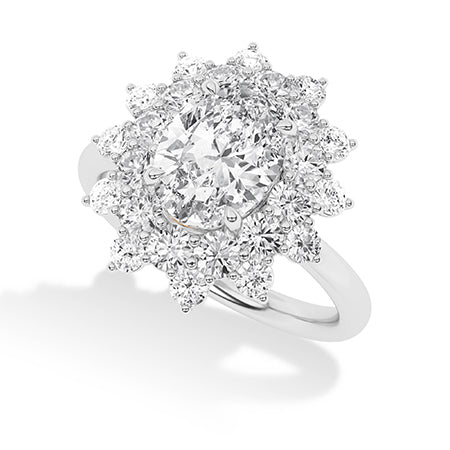 Round LG Diamond Ring in Yellow Gold - Binson Diamonds Antwerp