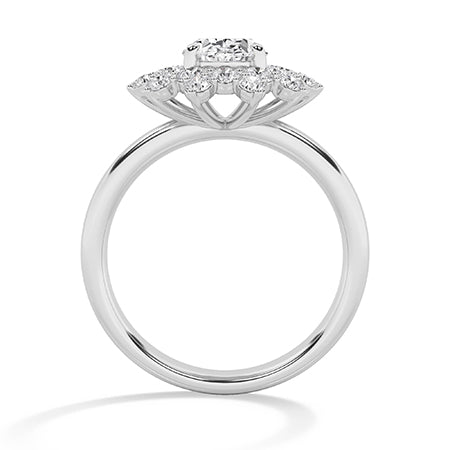 Round LG Diamond Ring in Yellow Gold - Binson Diamonds Antwerp