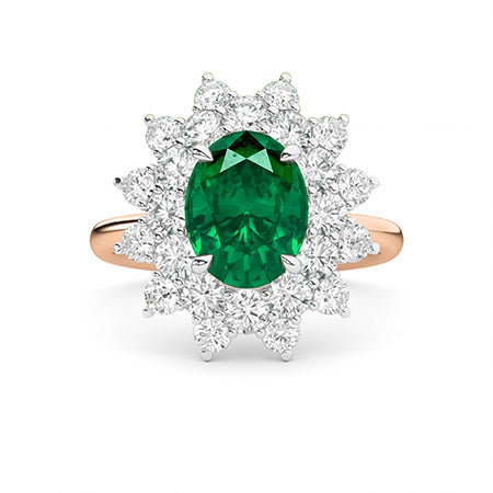 Round LG Diamond Ring in White Gold - Binson Diamonds Antwerp
