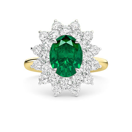 Round LG Diamond Ring in White Gold - Binson Diamonds Antwerp