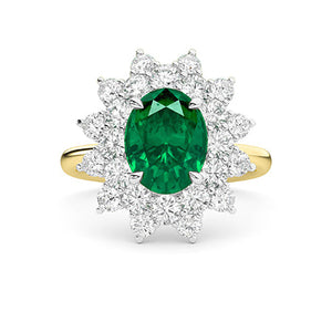 Round LG Diamond Ring in White Gold - Binson Diamonds Antwerp