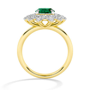 Round LG Diamond Ring in White Gold - Binson Diamonds Antwerp