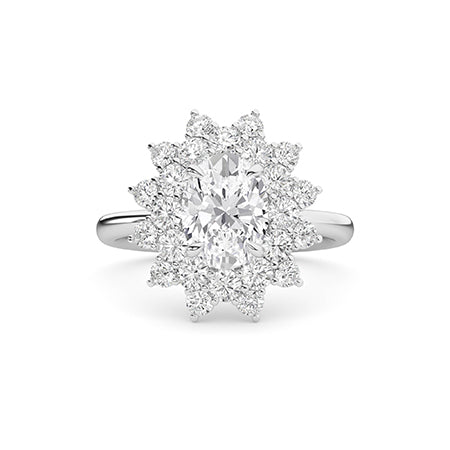 Round LG Diamond Ring in Yellow Gold - Binson Diamonds Antwerp