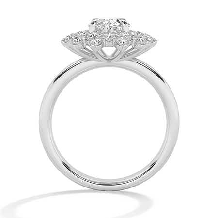 Round LG Diamond Ring in Yellow Gold - Binson Diamonds Antwerp