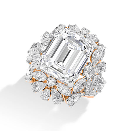 Pear LG Diamond Ring in White Gold - Binson Diamonds Antwerp