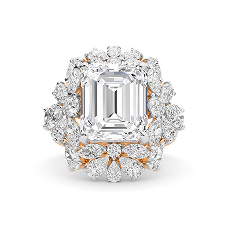 Pear LG Diamond Ring in White Gold - Binson Diamonds Antwerp