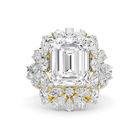 Pear LG Diamond Ring in White Gold - Binson Diamonds Antwerp