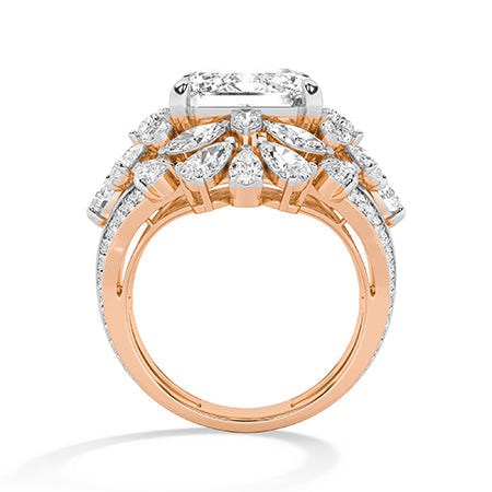 Pear LG Diamond Ring in White Gold - Binson Diamonds Antwerp