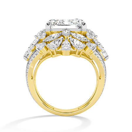 Pear LG Diamond Ring in White Gold - Binson Diamonds Antwerp