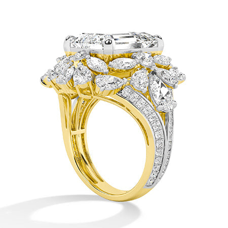 Pear LG Diamond Ring in White Gold - Binson Diamonds Antwerp