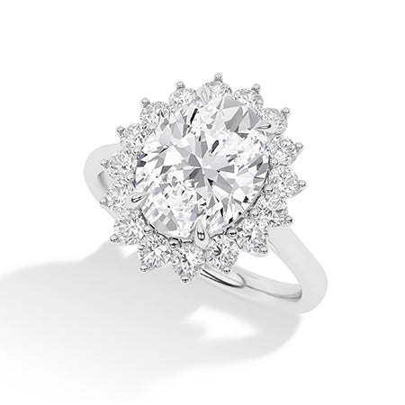 Round LG Diamond Ring in Yellow Gold - Binson Diamonds Antwerp