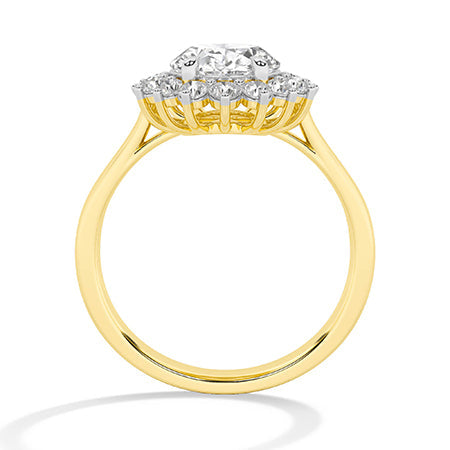 Round LG Diamond Ring in Rose Gold - Binson Diamonds Antwerp