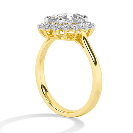 Round LG Diamond Ring in Rose Gold - Binson Diamonds Antwerp