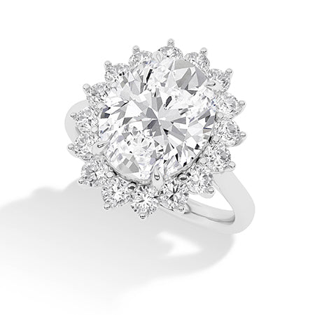Round LG Diamond Ring in Yellow Gold - Binson Diamonds Antwerp