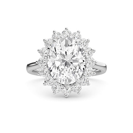 Round LG Diamond Ring in Yellow Gold - Binson Diamonds Antwerp