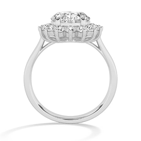 Round LG Diamond Ring in Yellow Gold - Binson Diamonds Antwerp