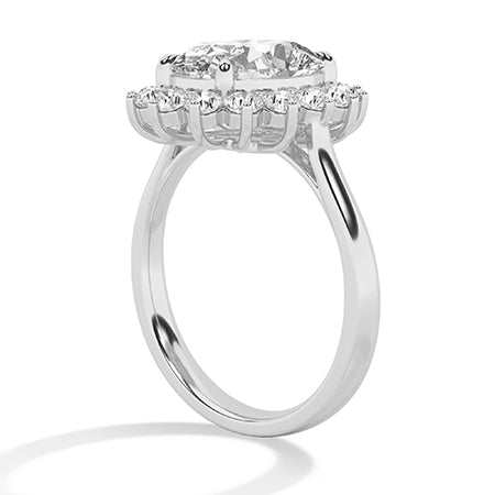 Round LG Diamond Ring in Yellow Gold - Binson Diamonds Antwerp