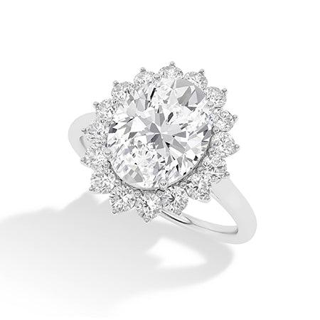 Round LG Diamond Ring in Yellow Gold - Binson Diamonds Antwerp