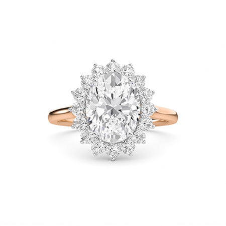Round LG Diamond Ring in Yellow Gold - Binson Diamonds Antwerp