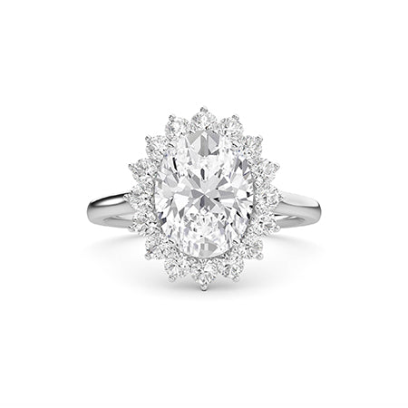 Round LG Diamond Ring in Yellow Gold - Binson Diamonds Antwerp