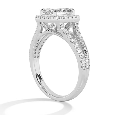 Radiant LG Diamond Ring in Yellow Gold - Binson Diamonds Antwerp