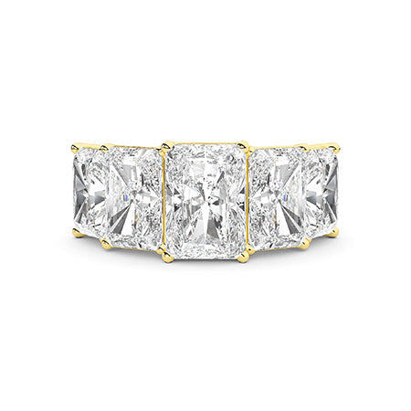 18K Lab-Grown Diamond Ring – LR66698-2 - Yellow Gold
