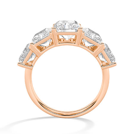 18K Lab-Grown Diamond Ring – LR66698-2 - Rose Gold