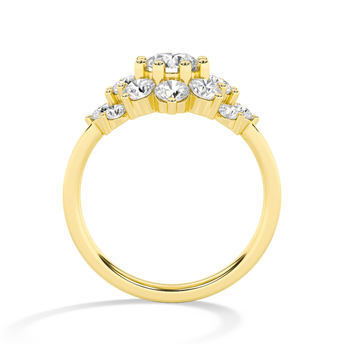 18K Lab-Grown Diamond Ring – LR68692 - Yellow Gold