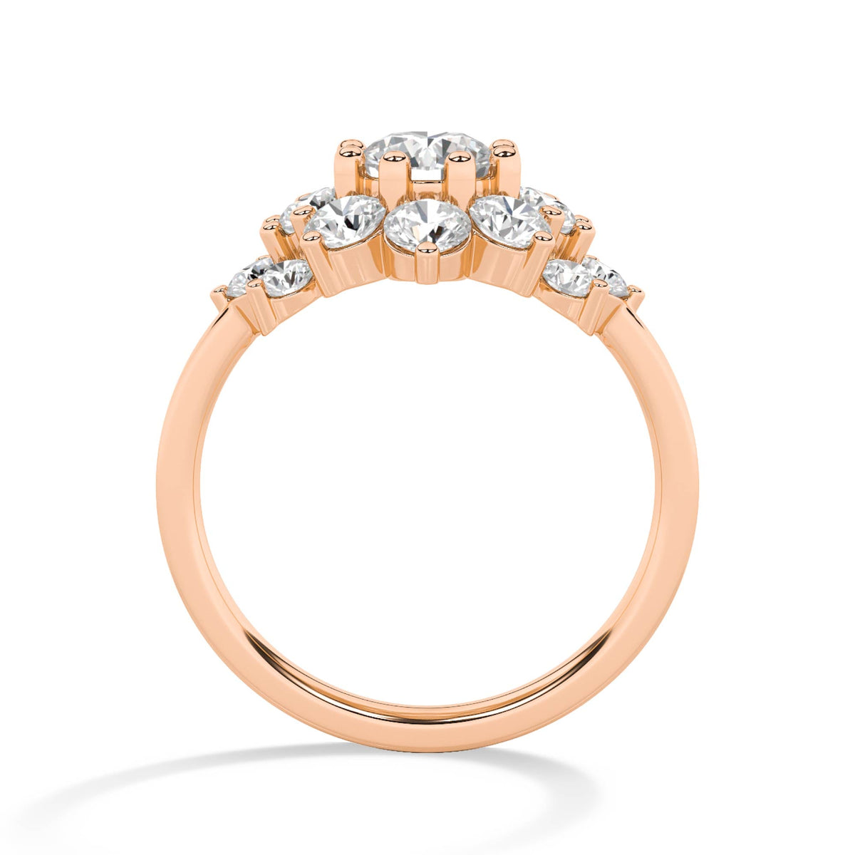18K Lab-Grown Diamond Ring – LR68692 - Rose Gold