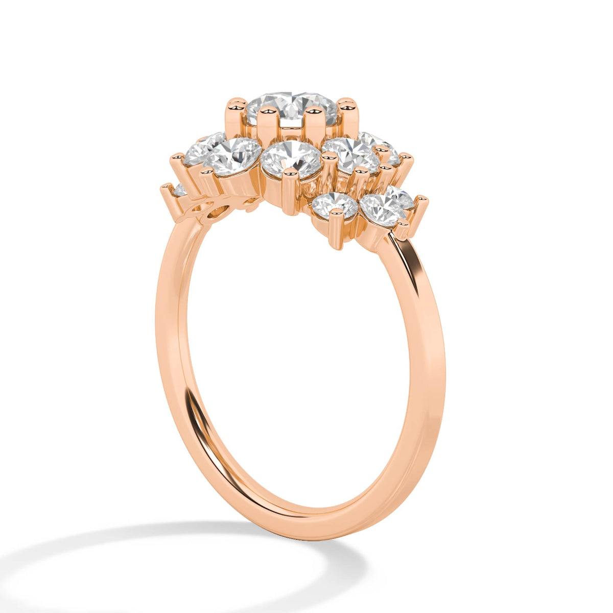 18K Lab-Grown Diamond Ring – LR68692 - Rose Gold