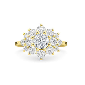 18K Lab-Grown Diamond Ring – LR68692 - Yellow Gold