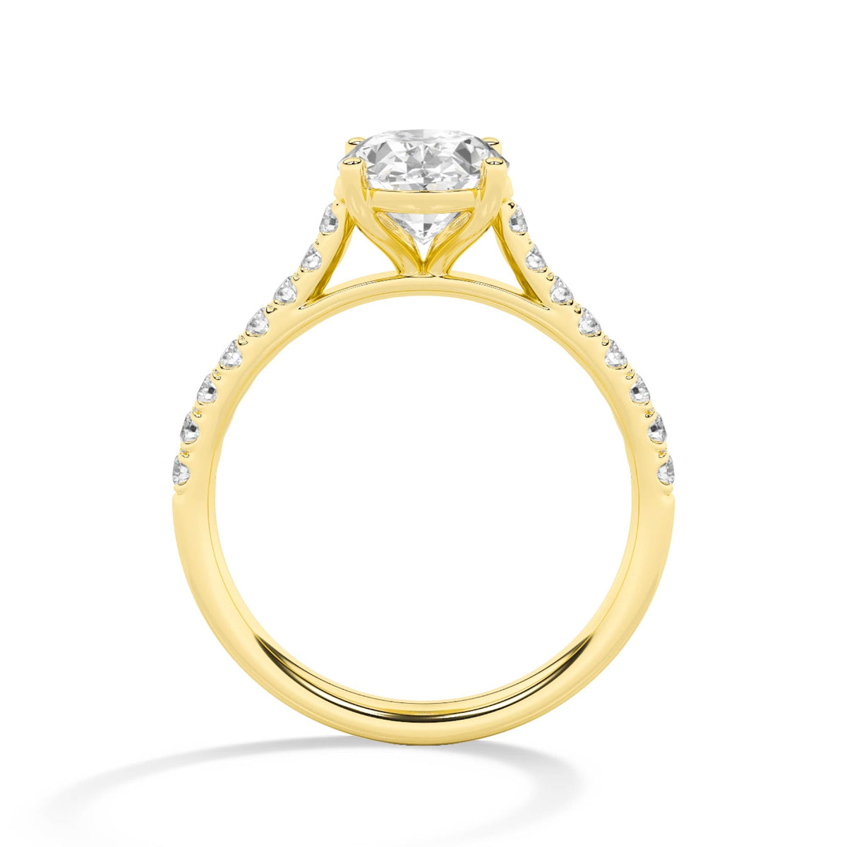 18K Lab-Grown Diamond Ring – LR68754 - Yellow Gold