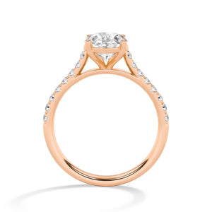 18K Lab-Grown Diamond Ring – LR68754 - Rose Gold