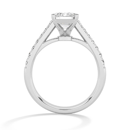 Emerald LG Diamond Ring in Yellow Gold - Binson Diamonds Antwerp
